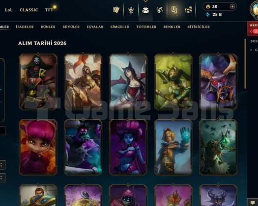 EUW FRESH GOLD 36 SKIN +30LP GAİN