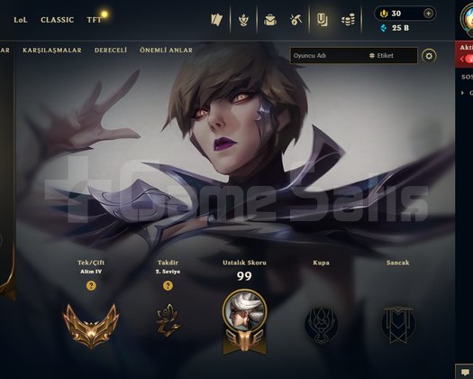 EUW FRESH GOLD 36 SKIN +30LP GAİN