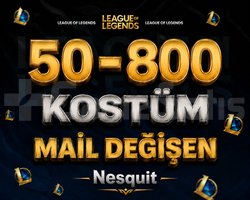 VIP | 50-800 KOSTÜM | MAİL DEĞİŞEN | +8.000 SATIŞ