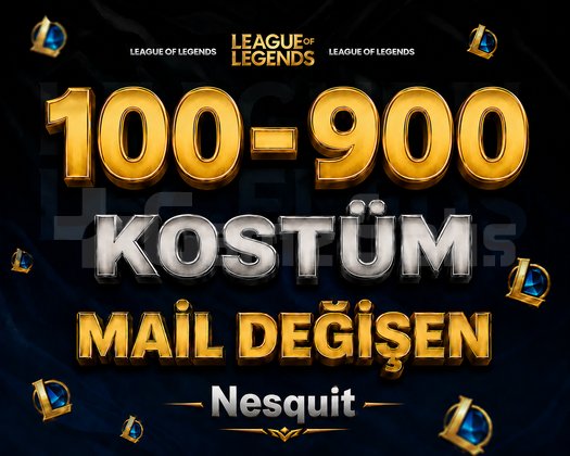 VIP | 100-900 KOSTÜM | MAİL DEĞİŞEN | +8.000 SATIŞ