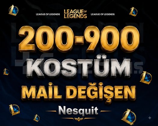 VIP | 200-900 KOSTÜM | MAİL DEĞİŞEN | +8.000 SATIŞ