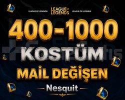 VIP | 400-1000 KOSTÜM | MAİL DEĞİŞEN| +8.000 SATIŞ