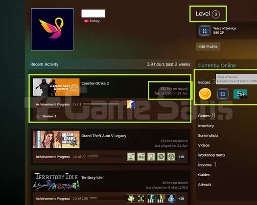 FACEİT+ 6 MADALYA 268 WİN 815 SAAT SEÇKİN