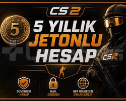 5 YILLIK JETONLU HESAP | MAİL DEĞİŞEN | FULL