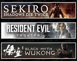 Sekiro +Resident Evil 9 +Black Myth Wukong