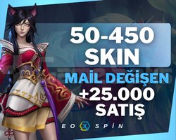 50-450 SKIN | MAİL DEĞİŞEN RANDOM | 35,000+ SATIŞ