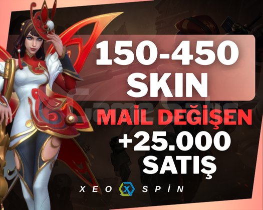 150-450 SKIN | MAİL DEĞİŞEN RANDOM | 35,000+ SATIŞ