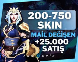 200-750 SKIN | MAİL DEĞİŞEN RANDOM | 35,000+ SATIŞ