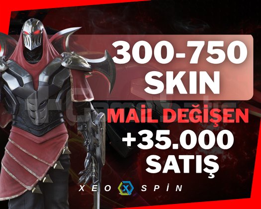 300-750 SKIN | MAİL DEĞİŞEN RANDOM | 35,000+ SATIŞ