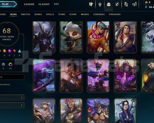 TR Zümrüt 4 70 Level 88 şampiyon 68 Skin 46b mö