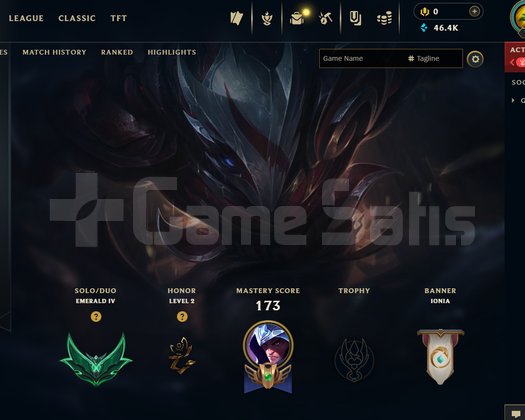 TR Zümrüt 4 70 Level 88 şampiyon 68 Skin 46b mö
