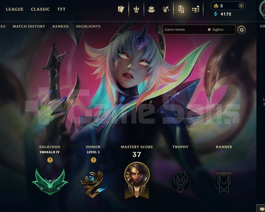 TR Zümrüt 4 3 Win 3 Lose 30 LP alan hesap