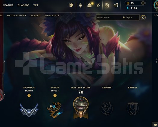 TR Gümüş 1 JG şamp/skin paketi alınmış hesap