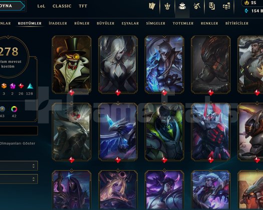 289 LEVEL - 278 KOSTÜM - FULL HERO - BRONZ 2 HESAP