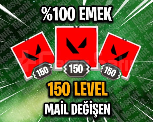 TR - 150 LEVEL - MAİL DEĞİŞEN - HESAPLAR!
