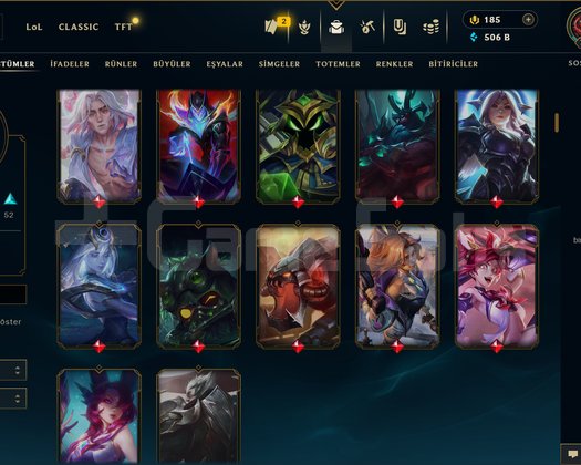 723 LVL + 200 KOSTÜM + 172 HERO + PLATİN 3 + MAİL!
