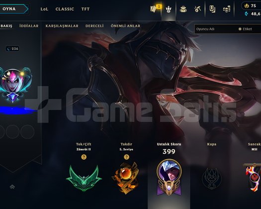Main lol hesabım satılıktır