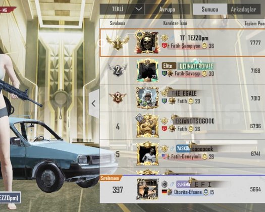 PUBG RANK BOOST BU SEZON SIRA