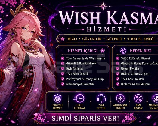 Genshin İmpact Wish Kasma Hizmeti