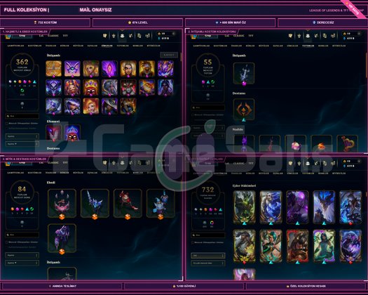 MAİL ONAYSIZ | 732 KOSTÜM | 674 LVL | +600K