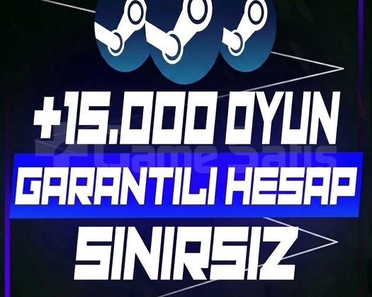 STEAM 15.000 OYUNLU RANDOM HESAP