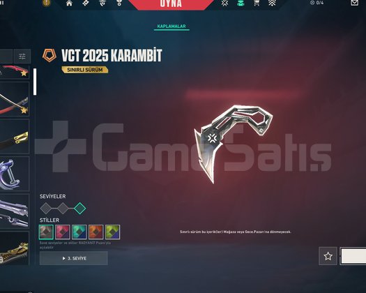 VCT 2025 KARAMBİT VE SHAMPİON 2022 KELEBEK PHANTOM