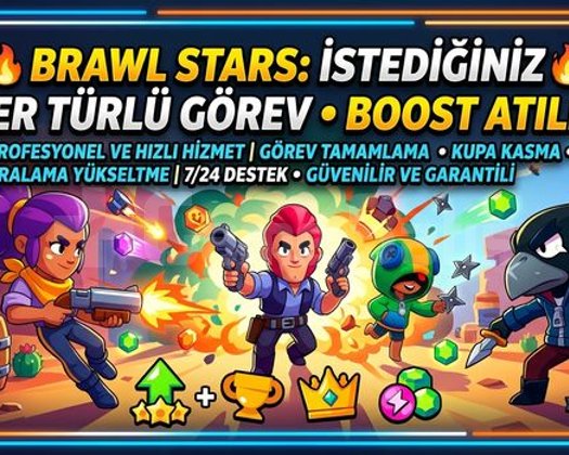 BRAWL STARS HER TURLU BOOST ATILIR