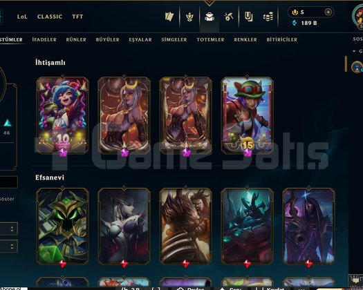 TR SUNUCUSU GÜMÜŞ 4 149 KOSTÜMLÜ 514 LEVEL HESAP