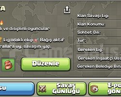 Lvl 16 Güzel İsimli win rate yüksek klan