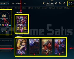 225 LVL + 86 KOSTÜM + 110 HERO + GÜMÜŞ 2 + MAİL!