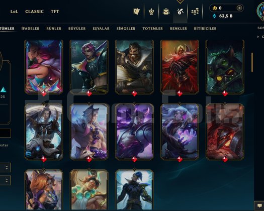 BOL KOSTÜMLÜ LoL HESABI+ IMMORTAL 1 VALORANT ACC!