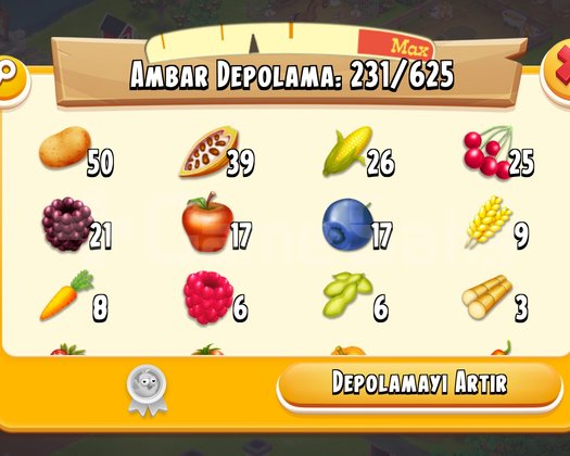 42 Level 1050 Ağıllı Hayday Hesap