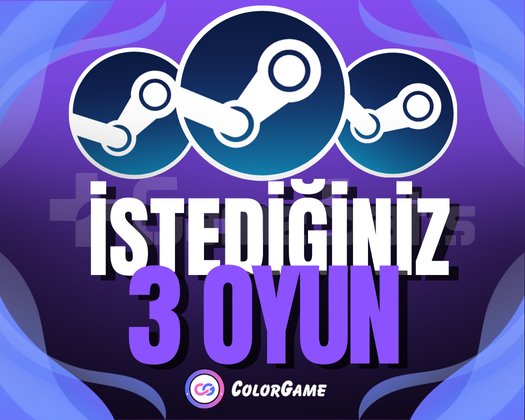 İSTEDİĞİNİZ 3 OYUN + DESTEK