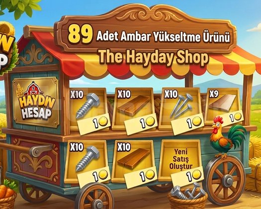 89 adet ambar yükseltme malzemesi+hediyeli