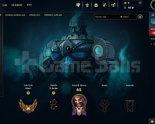 TR GOLD 1 45k MÖ 45 SKİN