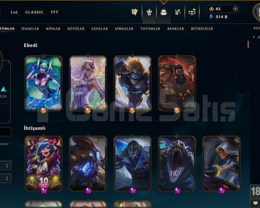 523 KOSTÜM 214K ÖZ 551 LVL EFSANE DOLU MAİL HESAP