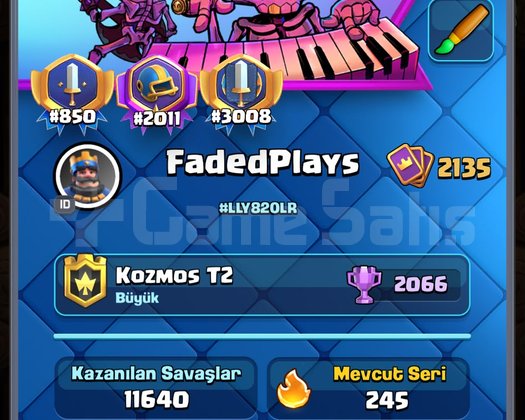 2135 LEVEL 16800 TAŞ 10 YIL ROZET NADİR EMOJİLER
