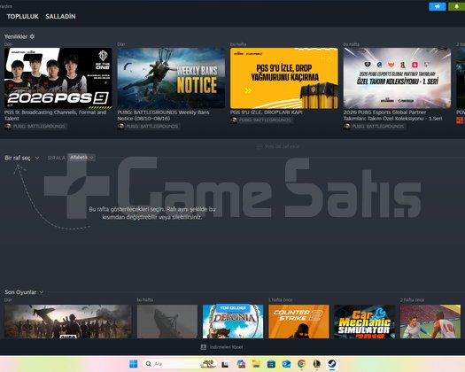 SATILIK STEAM HESABI
