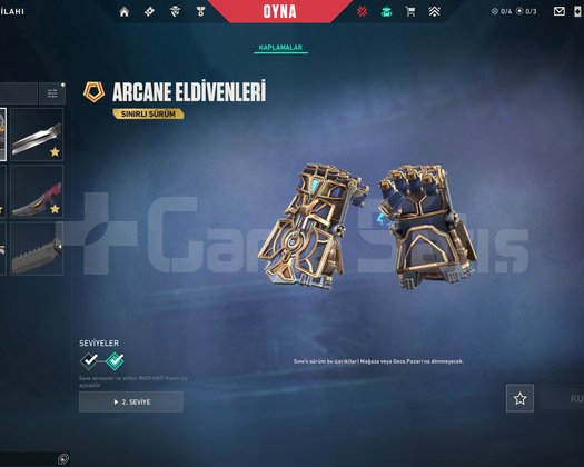 Arcane Set Zifiri Tırpan Yağmacı Karambit Faz