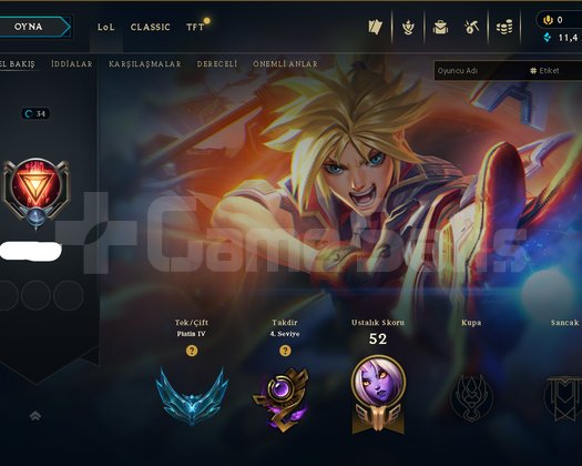 61LP 69 WR +30 LP GAİN DİA MMR NİCK CHANGE FRESH