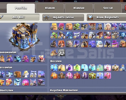 ŞARJ VE TUZAKLAR KALDI! UCUZ VE MAXED TH18 HESABIM