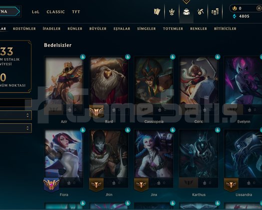 74 Level Euw Emerald 3 +80 champ 5 Takdir seviyesi