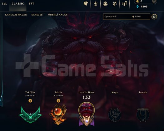 74 Level Euw Emerald 3 +80 champ 5 Takdir seviyesi