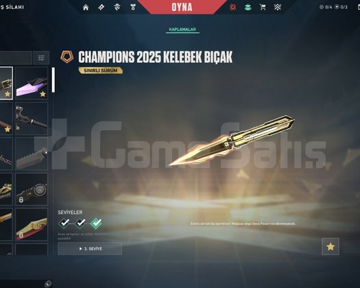 22 adet skin mevcut 214lvl hesap