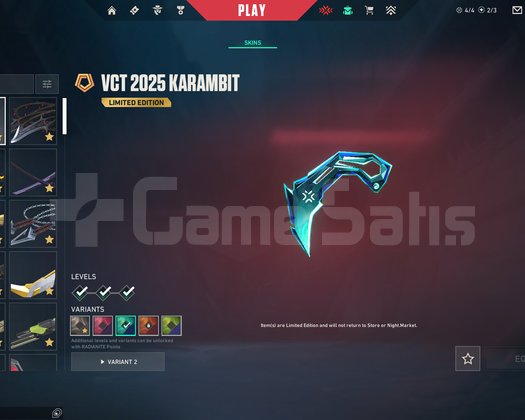 Vct Karambit - Kuronami Set F/P Hesap + Pazarlık