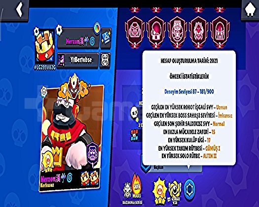 2x Master Brawl Stars Hesap