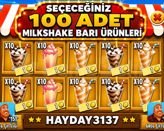 MİLKSHAKE BARI ÜRÜNLERİ