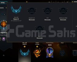 Euw/Plat 4-21 lp 109 skin + 2298 RP