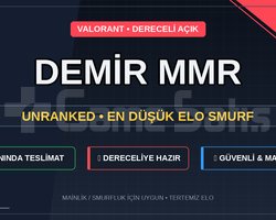 DEMİR 1 MMR | UNRANKED DERECELİ AÇIK SMURF