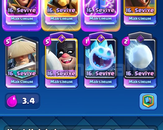 clash royal hesabım satlıktır 2006 seviye